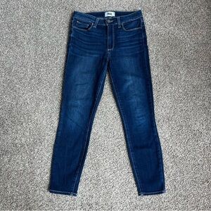 Paige Hoxton Crop Dark Wash Jeans, Size 27